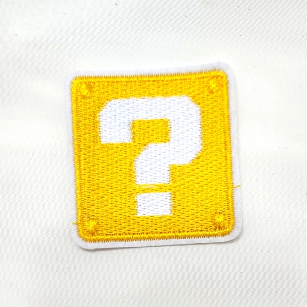 Super Mario Bros. Lucky Block Embroidered Iron-on Patch
